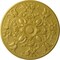 Ekena Millwork Baile Ceiling Medallion (Fits Canopies up to 6"), Hand-Painted Rich Gold, 31 1/4"OD x 2 1/4"P CM31BARGS - alternate 1